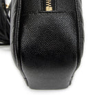 Saint Laurent Mini Lou Camera Bag Black Matelasse Gray Dollar Leather — view 8