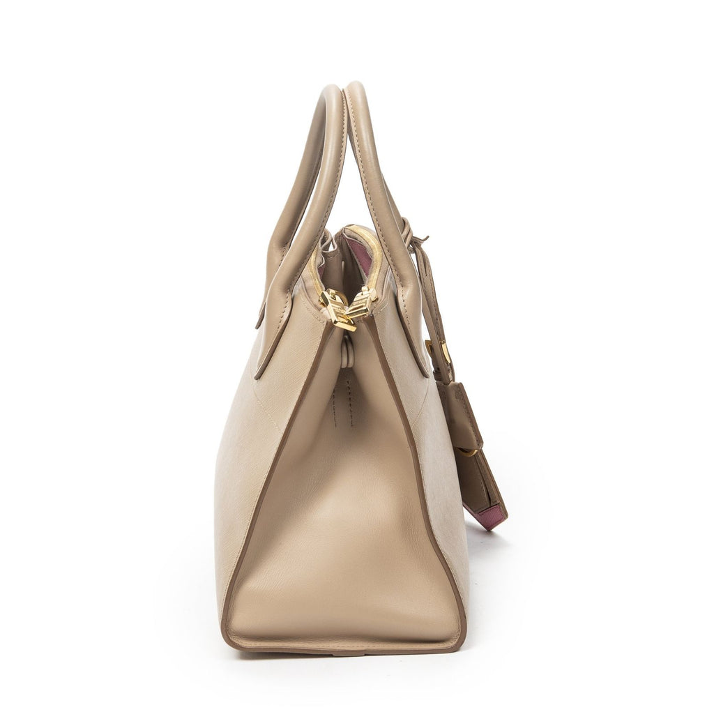 Prada Small Paradigme Tote Beige Saffiano Leather — view 4