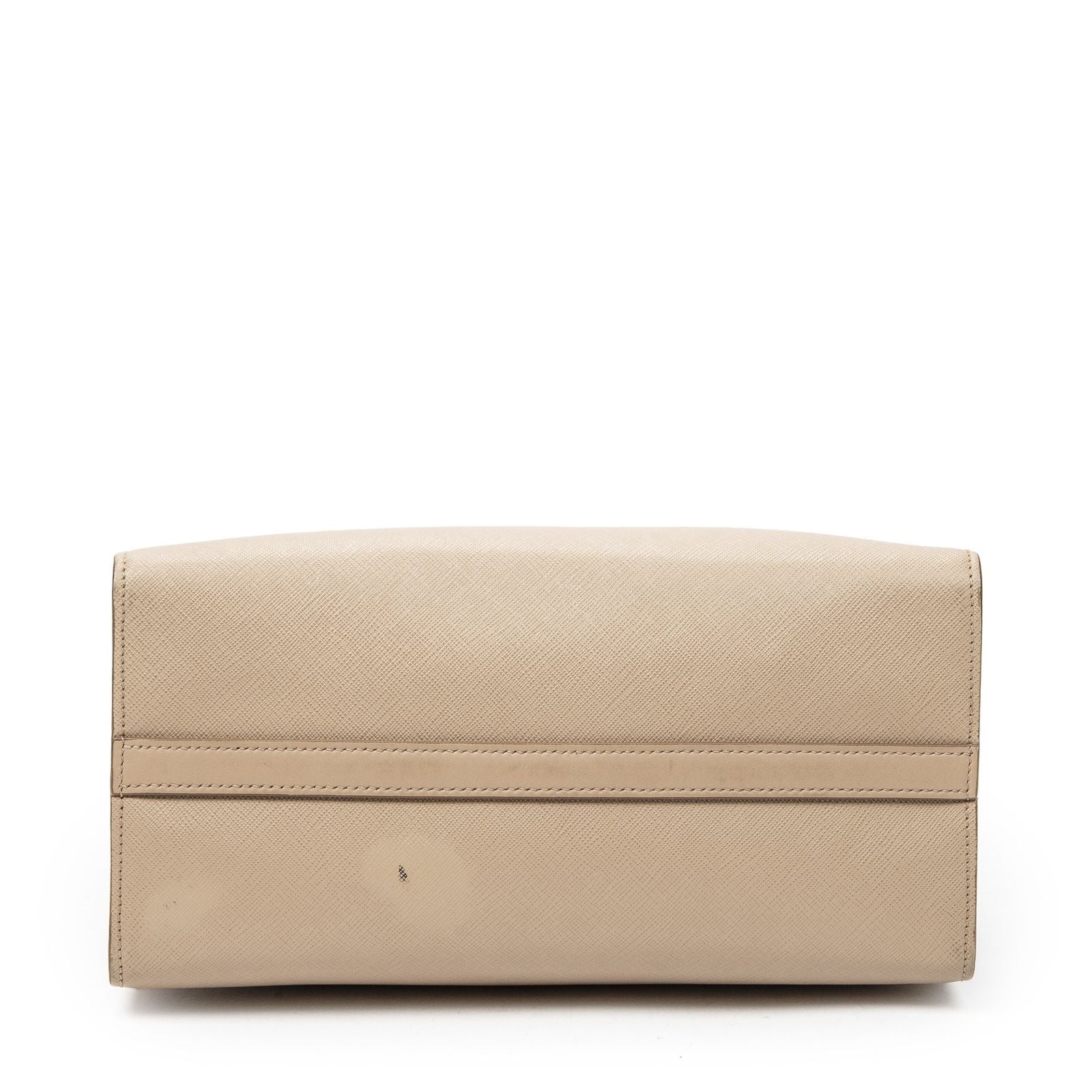 Prada Small Paradigme Tote Beige Saffiano Leather — view 6