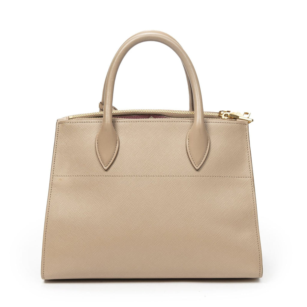 Prada Small Paradigme Tote Beige Saffiano Leather — view 5