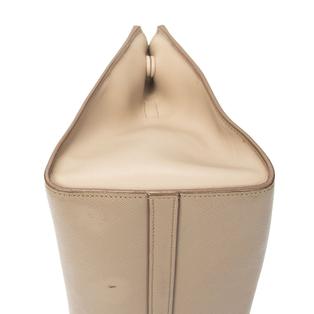 Prada Small Paradigme Tote Beige Saffiano Leather — view 7