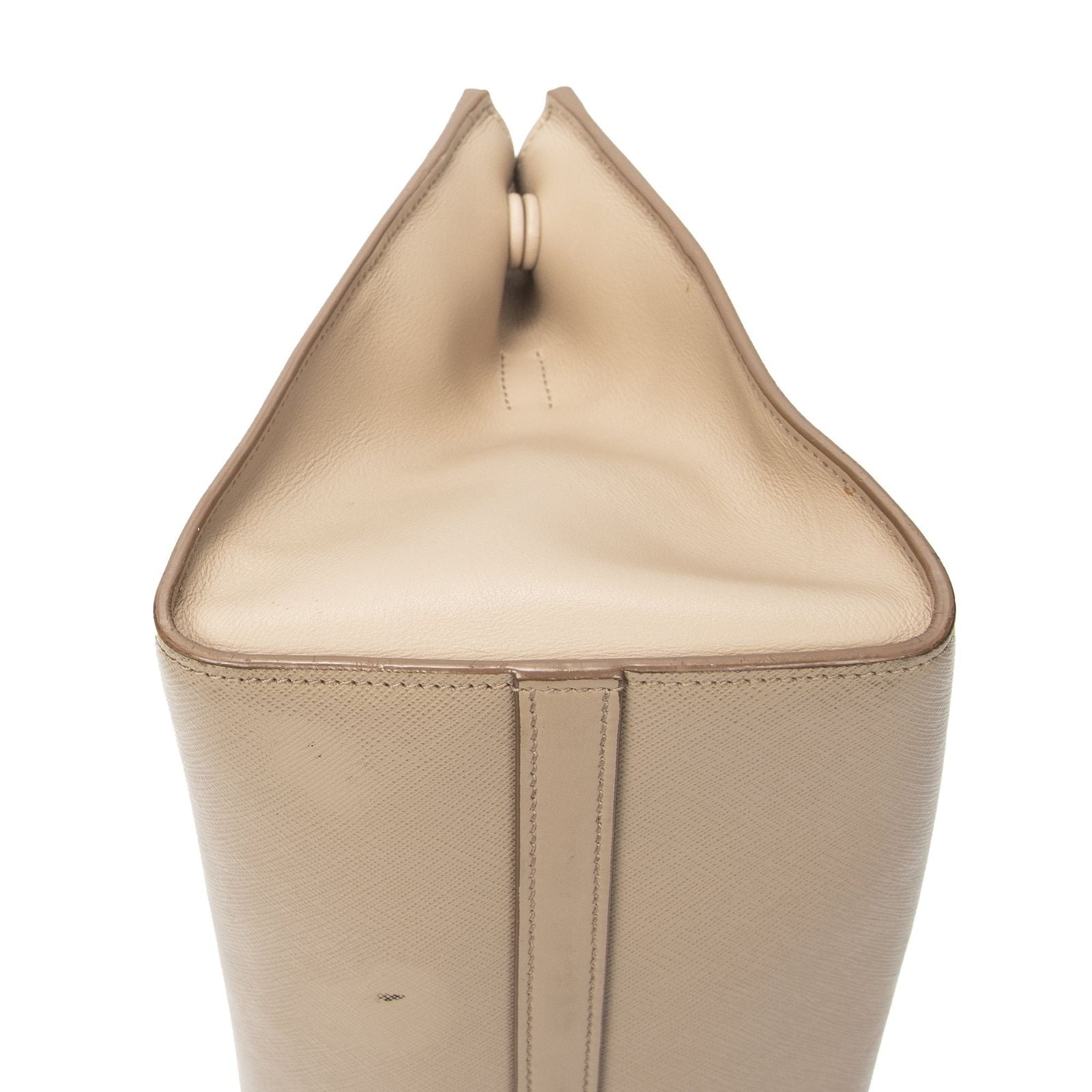 Prada Small Paradigme Tote Beige Saffiano Leather — view 7
