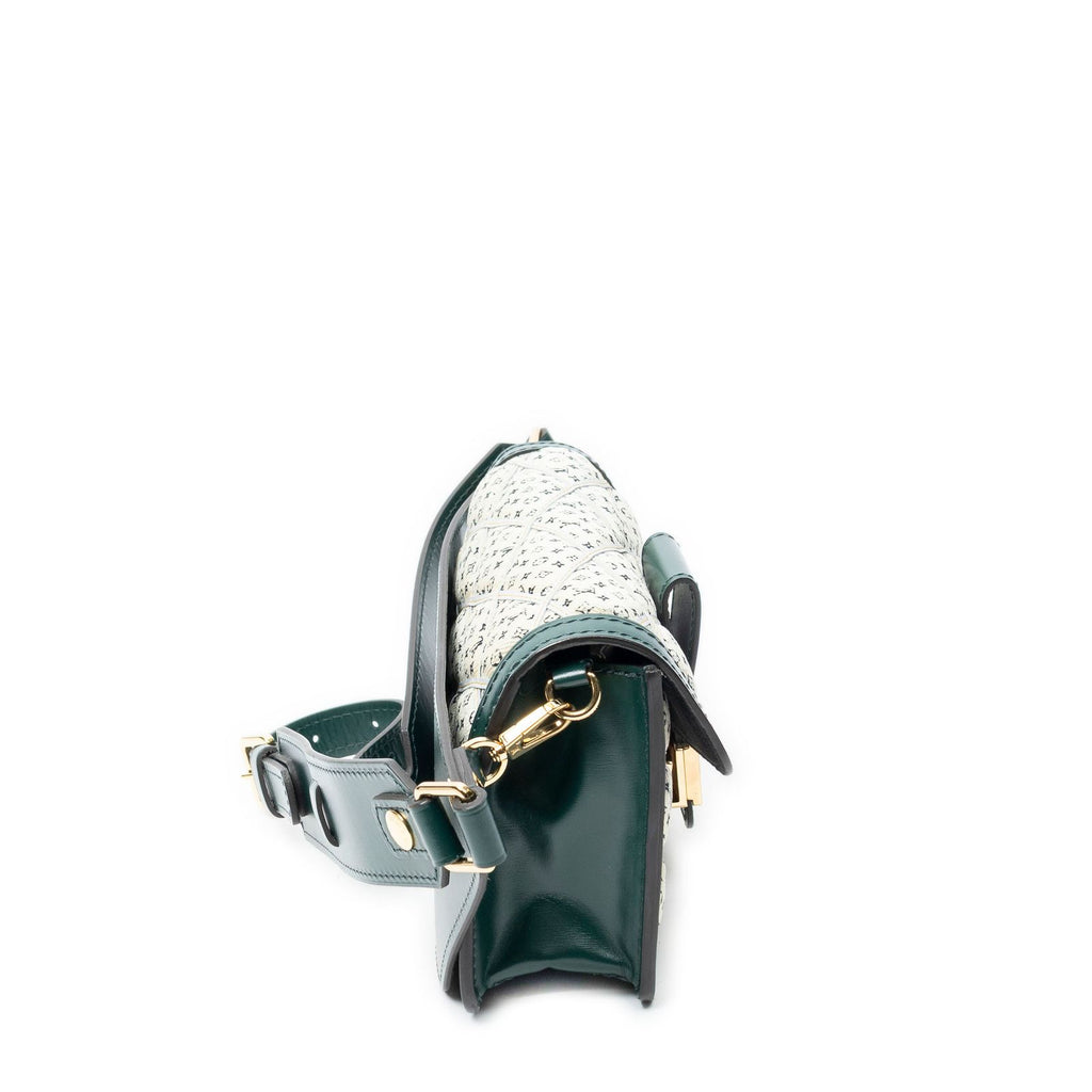 Louis Vuitton Dauphine Bumbag Green GG Denim Canvas Belt — view 4