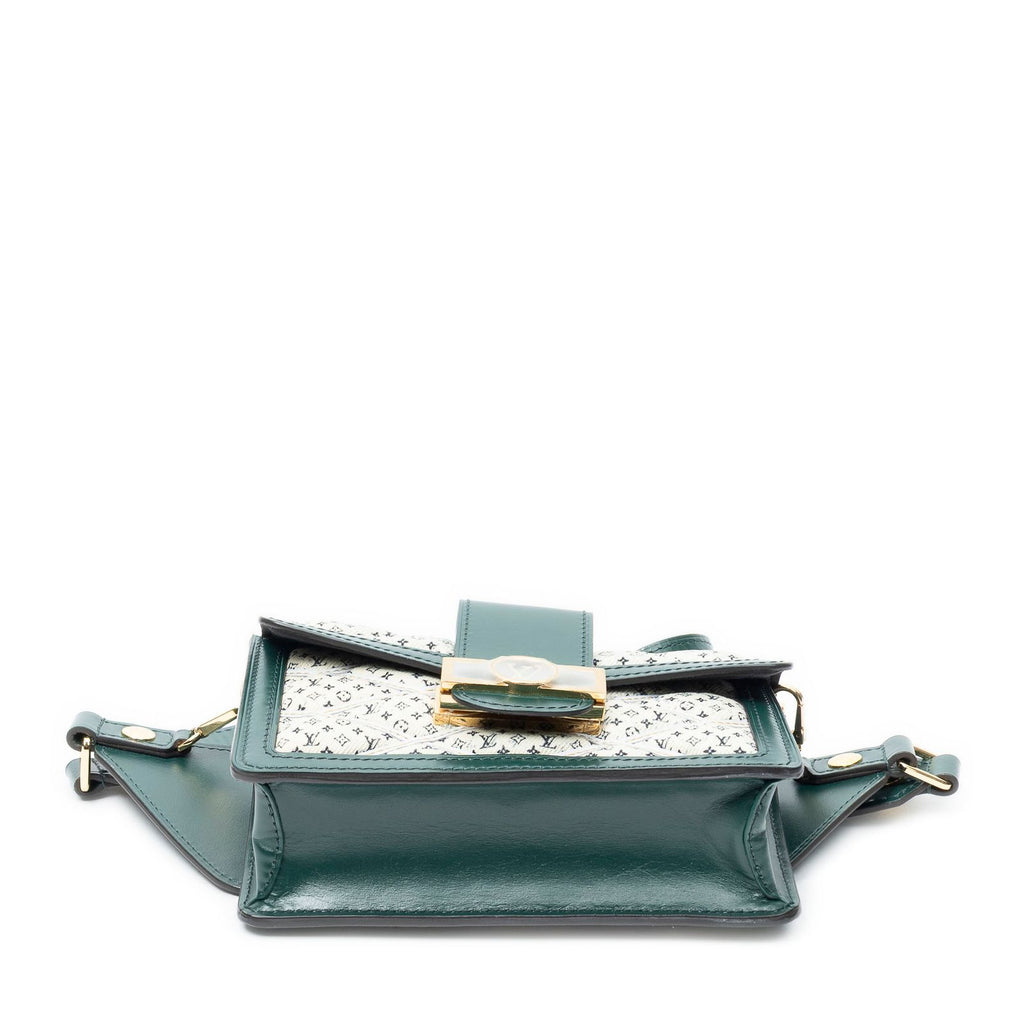 Louis Vuitton Dauphine Bumbag Green GG Denim Canvas Belt — view 6