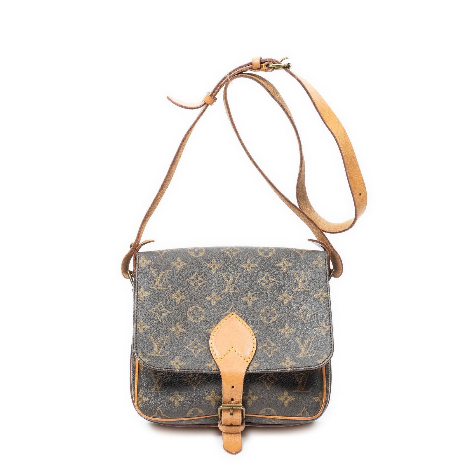 Louis Vuitton Cartouchiere Brown Monogram Canvas Shoulder