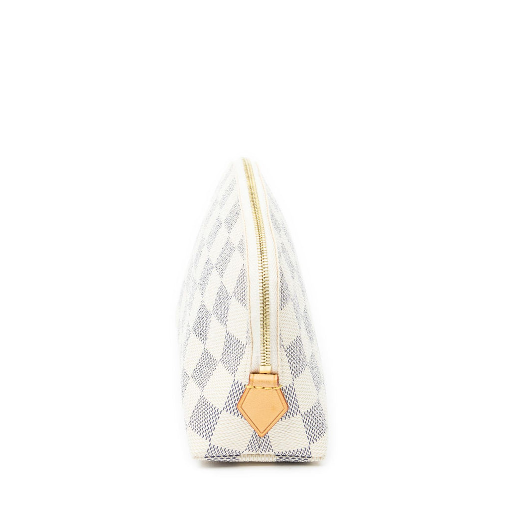 Louis Vuitton Makeup Pouch Ivory Damier Azur — view 3