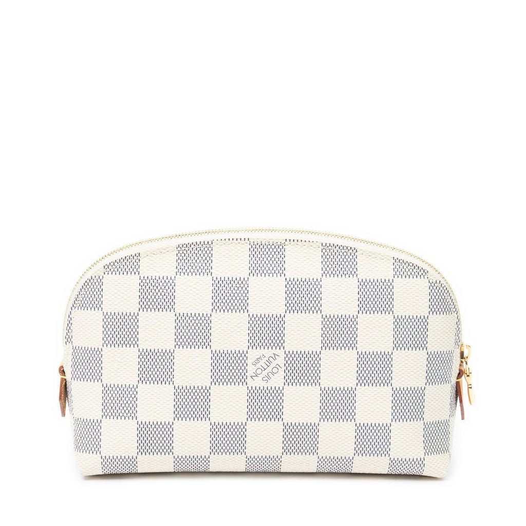 Louis Vuitton Makeup Pouch Ivory Damier Azur — view 5