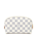 Louis Vuitton Makeup Pouch Ivory Damier Azur — view 5