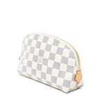 Louis Vuitton Makeup Pouch Ivory Damier Azur — view 2