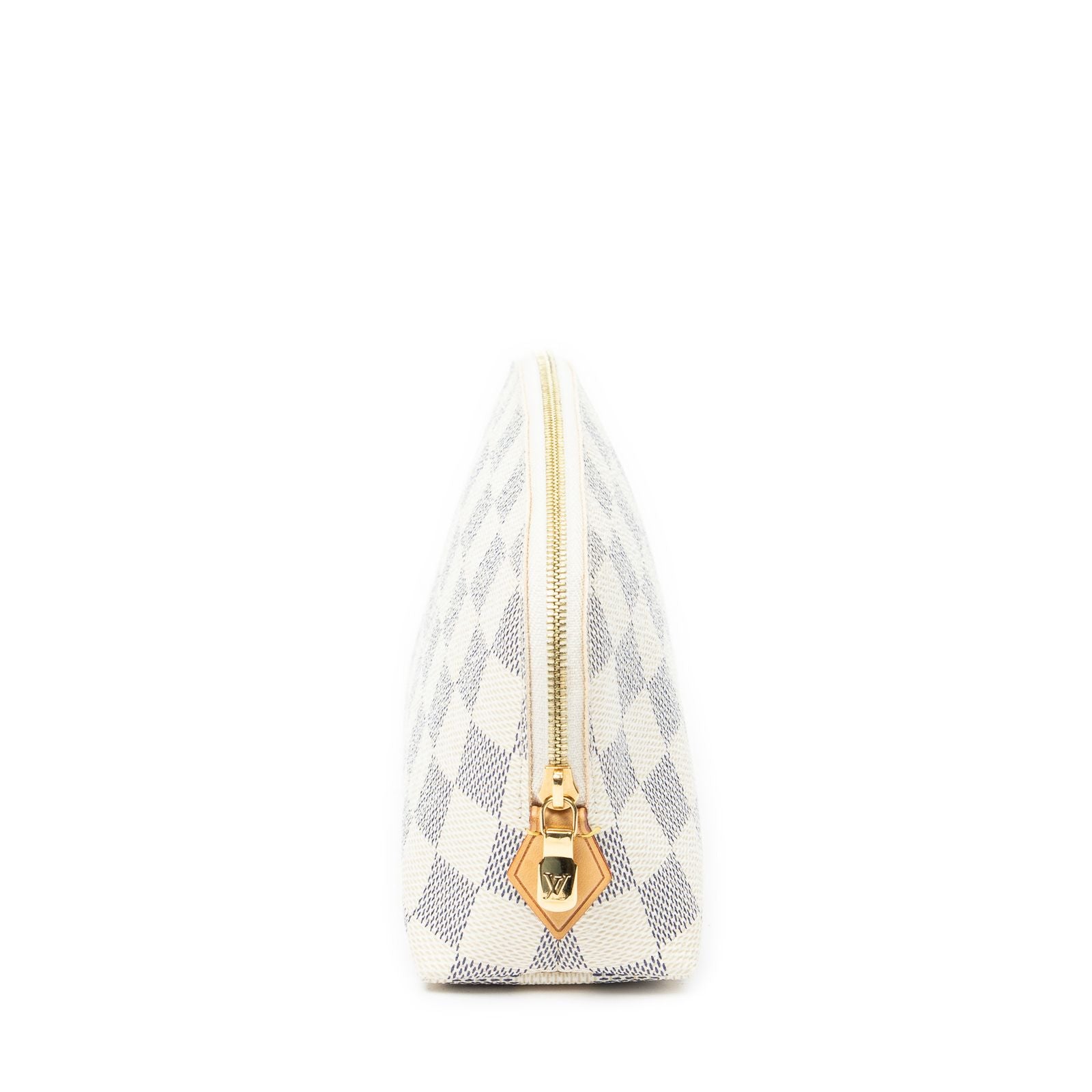 Louis Vuitton Makeup Pouch Ivory Damier Azur — view 4