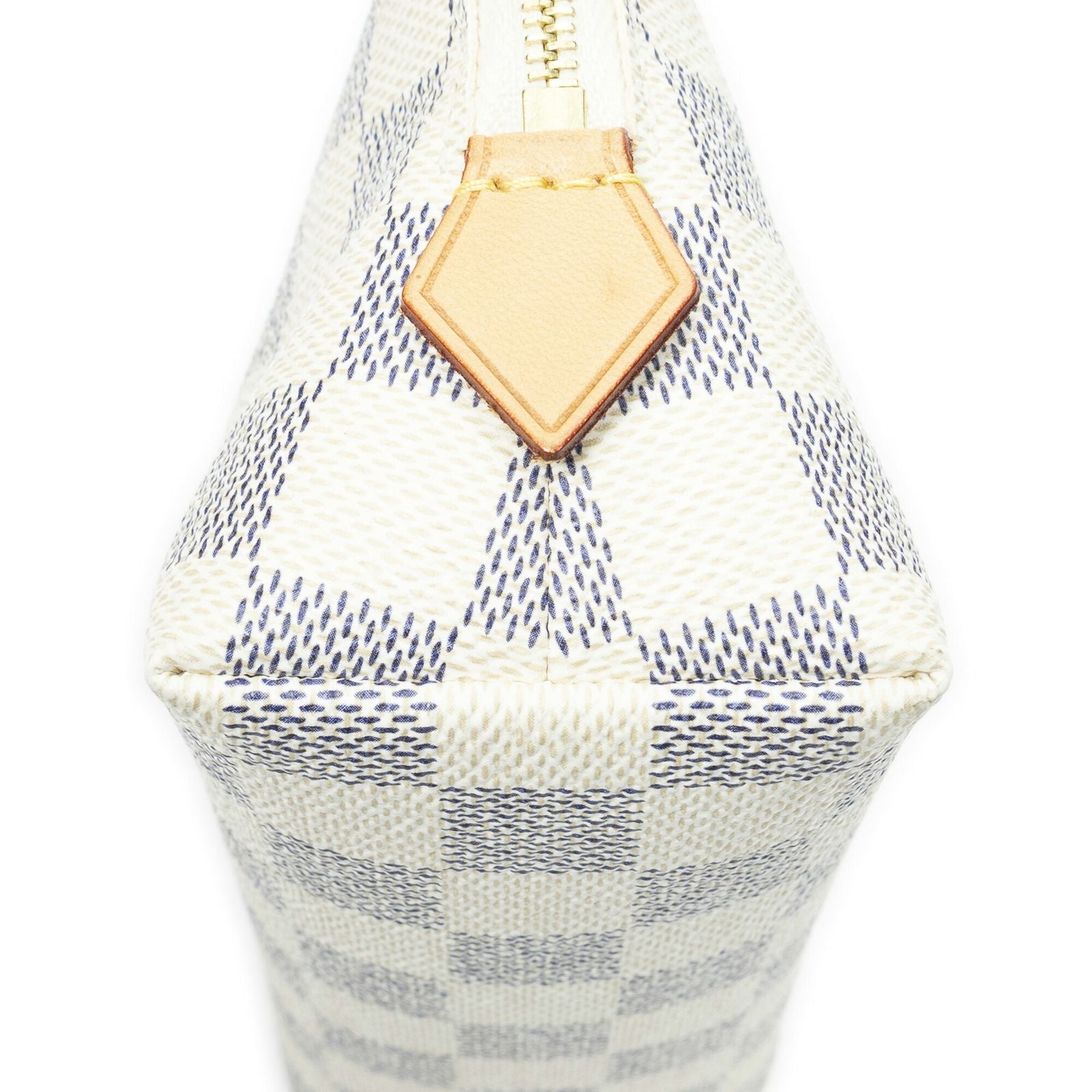 Louis Vuitton Makeup Pouch Ivory Damier Azur — view 7