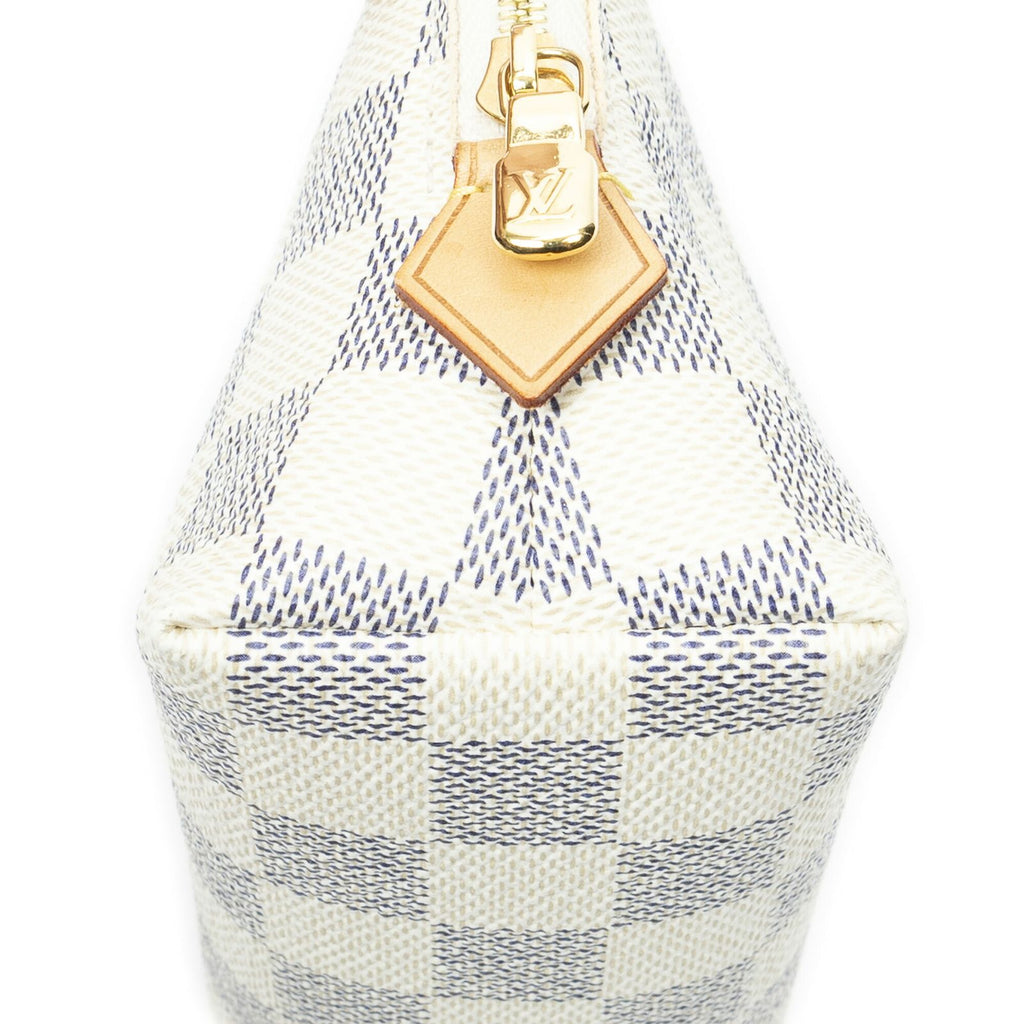 Louis Vuitton Makeup Pouch Ivory Damier Azur — view 8