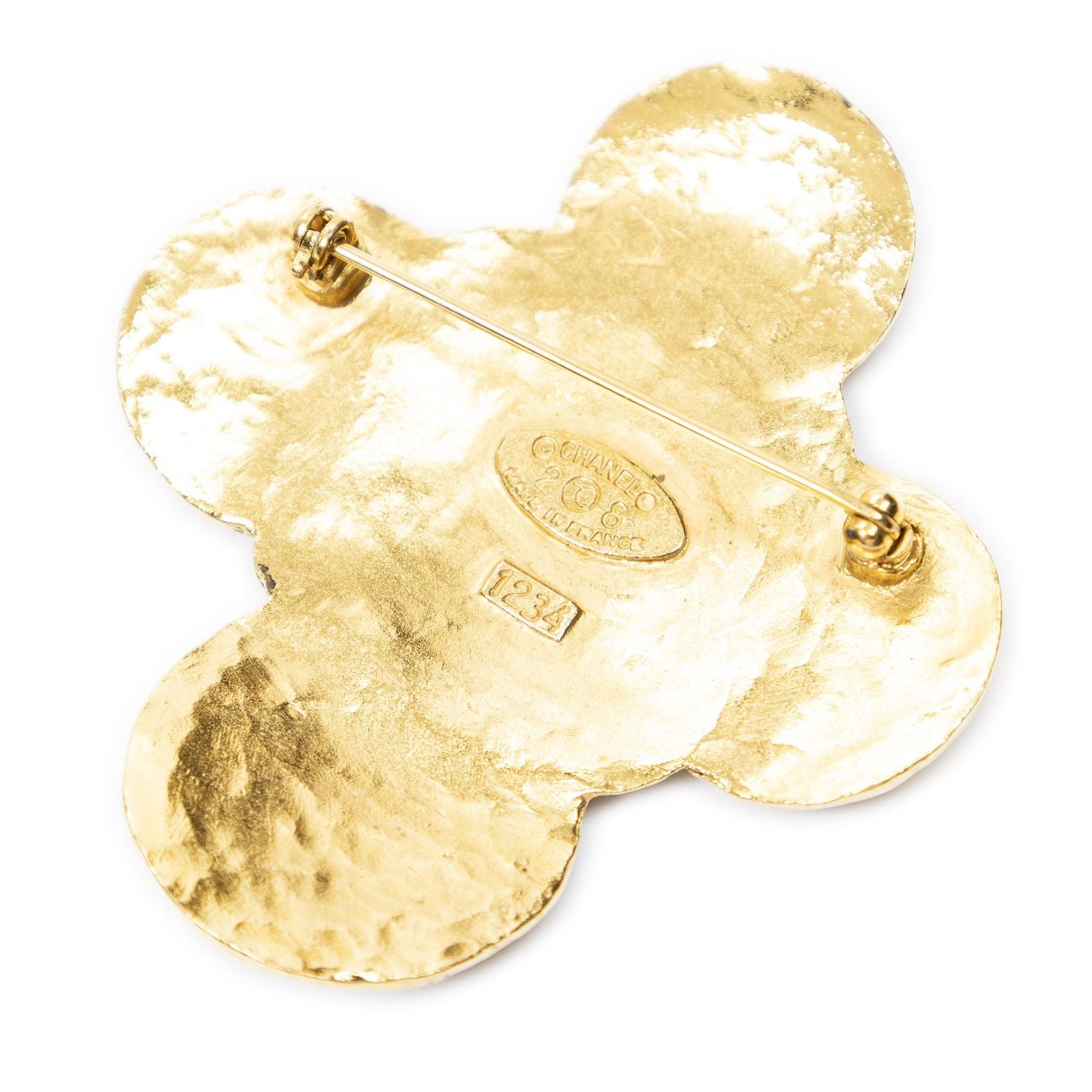Chanel CC Coins Cross Brooch — view 2