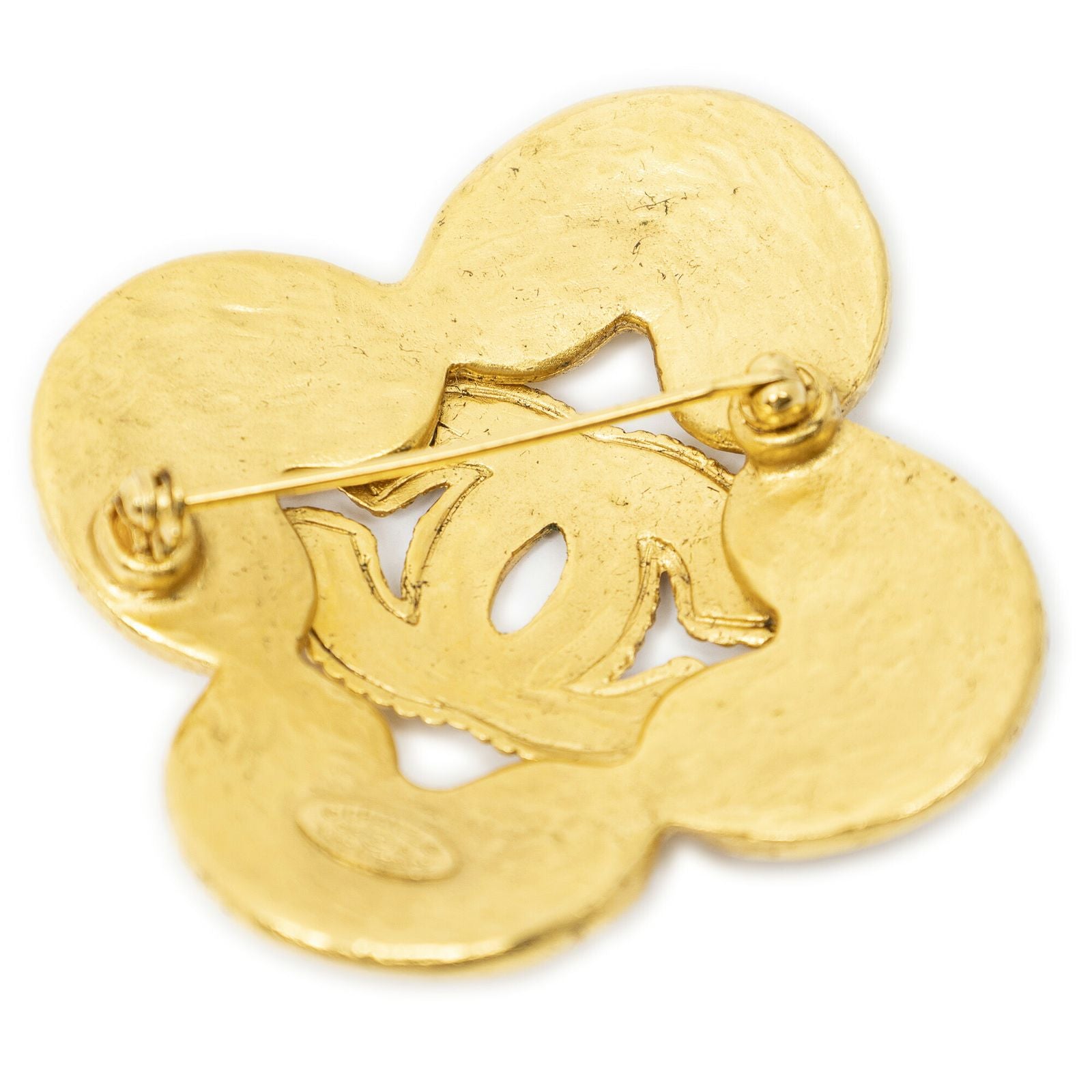 Chanel CC Cross Brooch Gold Plated — view 2