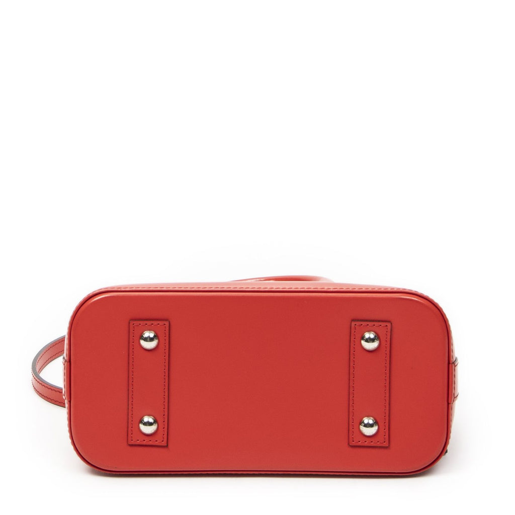 Louis Vuitton Alma Red Epi Handbag — view 6