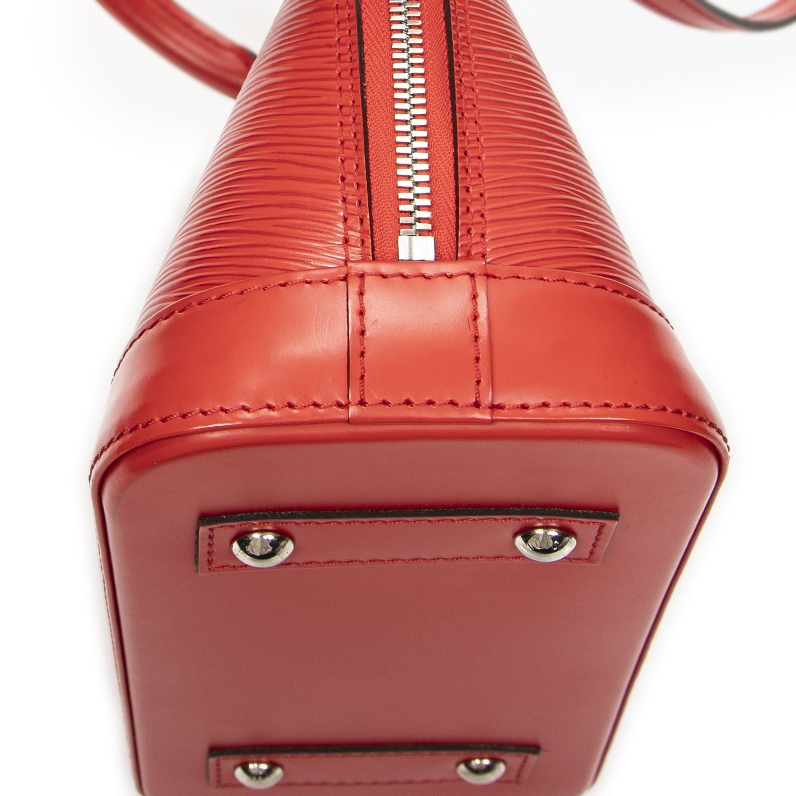 Louis Vuitton Alma Red Epi Handbag — view 8