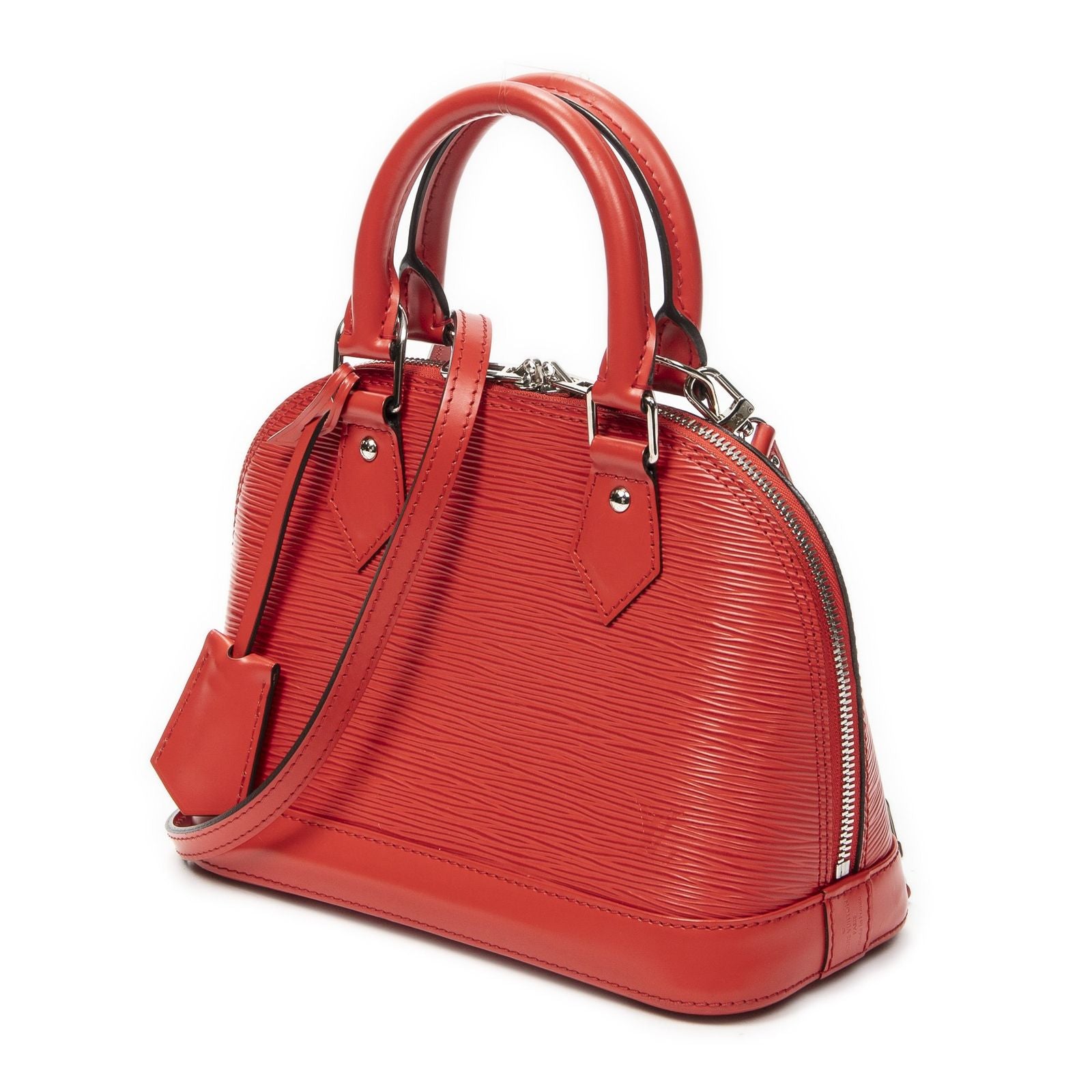Louis Vuitton Alma Red Epi Handbag — view 2