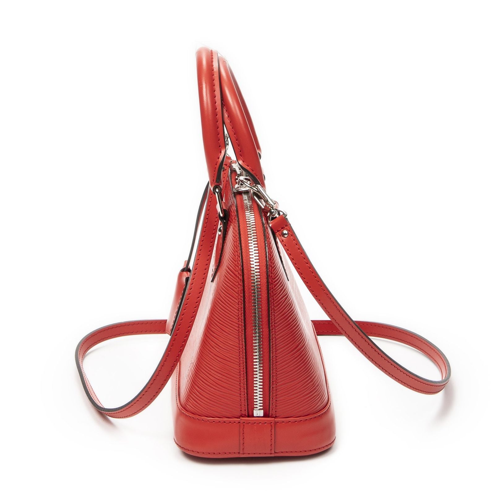 Louis Vuitton Alma Red Epi Handbag — view 3