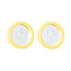 Chanel CC Logo Round Earrings Yellow Plating