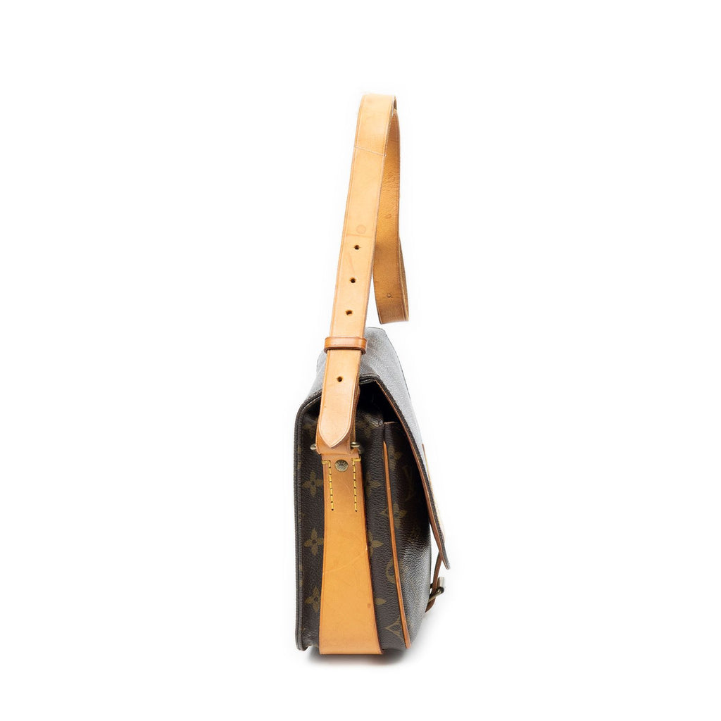 Louis Vuitton Cartouchiere Brown Monogram Canvas Shoulder — view 4