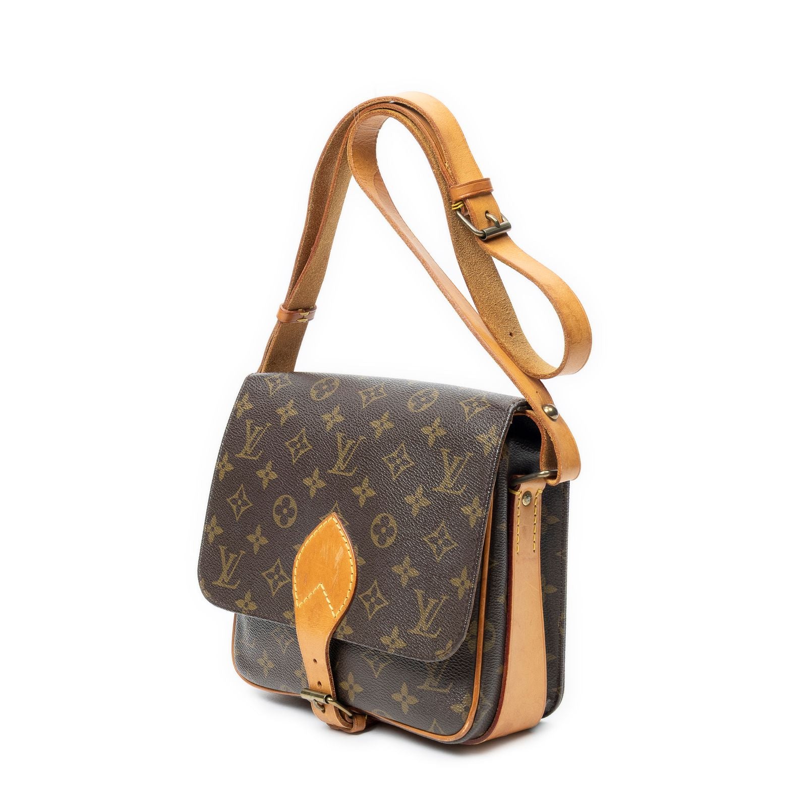 Louis Vuitton Cartouchiere Brown Monogram Canvas Shoulder — view 2