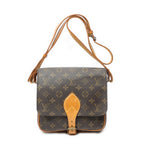 Louis Vuitton Cartouchiere Brown Monogram Canvas Shoulder