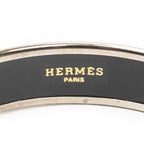 Hermes Enamel Bangle Lilacsilver Plating Bracelet — view 4