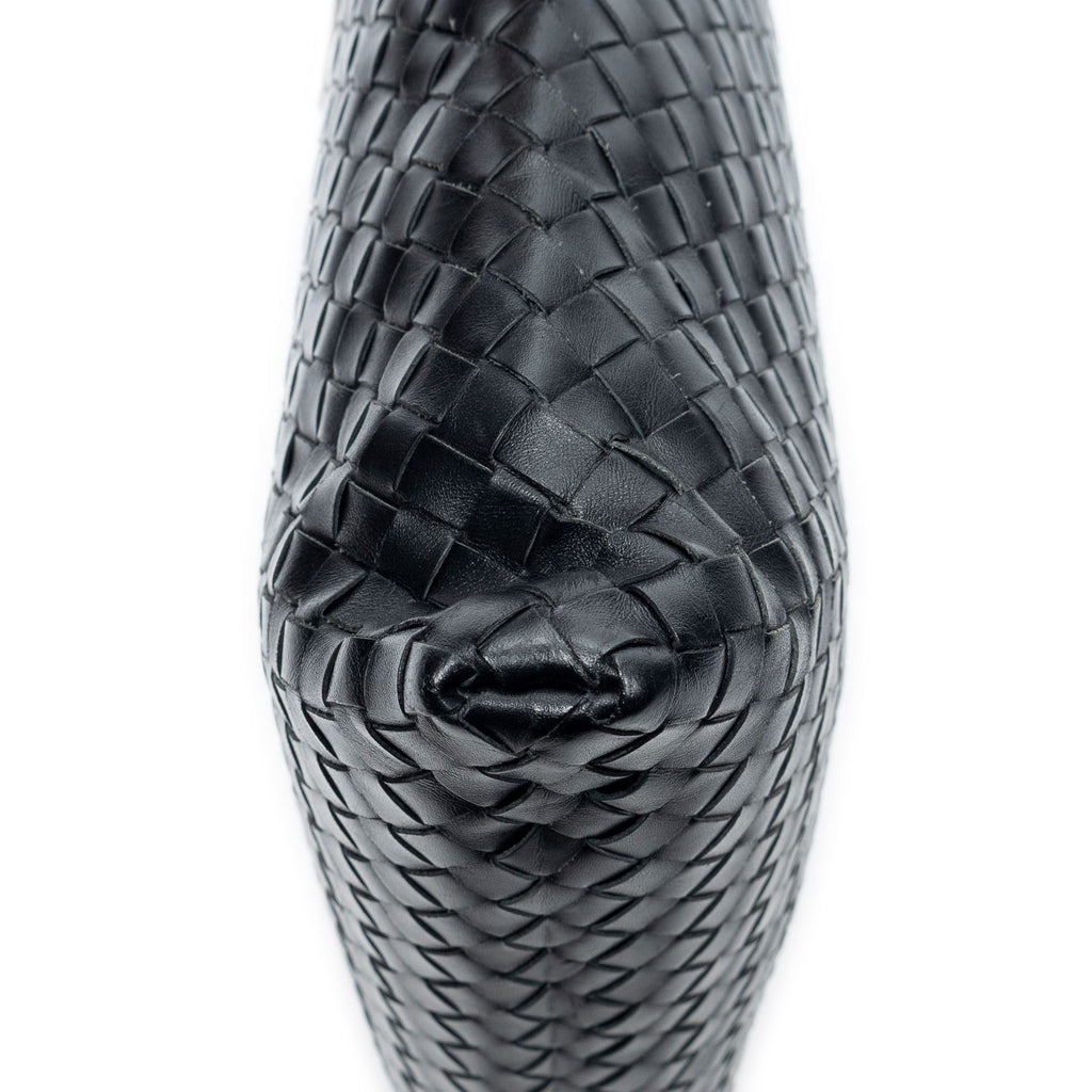 Bottega Veneta Flat Messenger Black Intrecciato Leather Shoulder — view 8