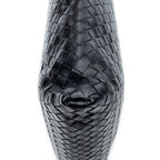 Bottega Veneta Flat Messenger Black Intrecciato Leather Shoulder — view 8