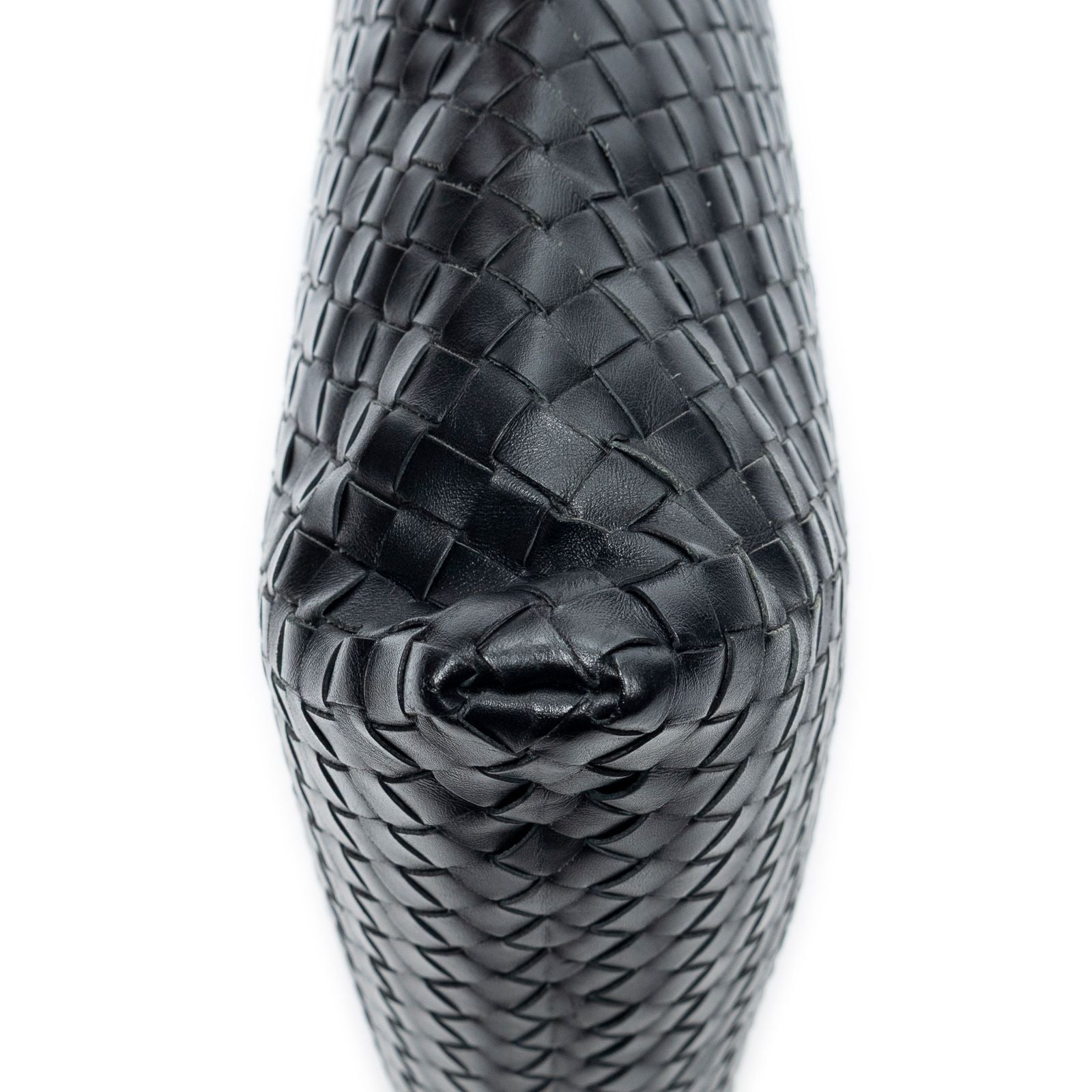 Bottega Veneta Flat Messenger Black Intrecciato Leather Shoulder — view 8