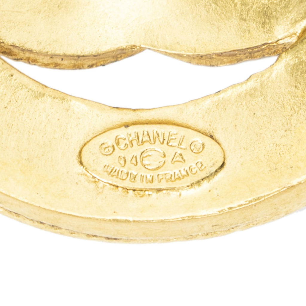 Chanel CC Logo Pendant Chain Necklace Gold Plated — view 4