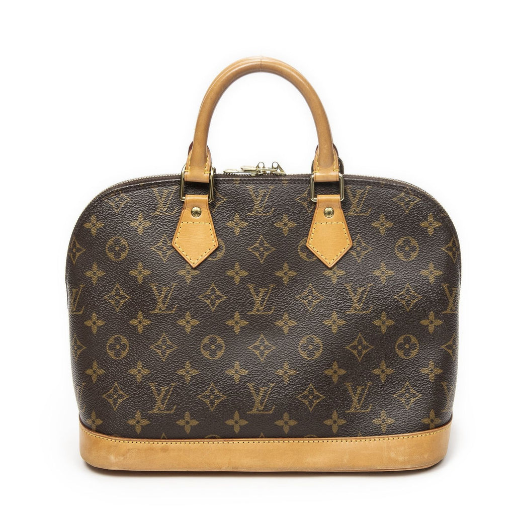 Louis Vuitton Alma Brown Monogram Canvas Handbag — view 5