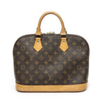 Louis Vuitton Alma Brown Monogram Canvas Handbag — view 5