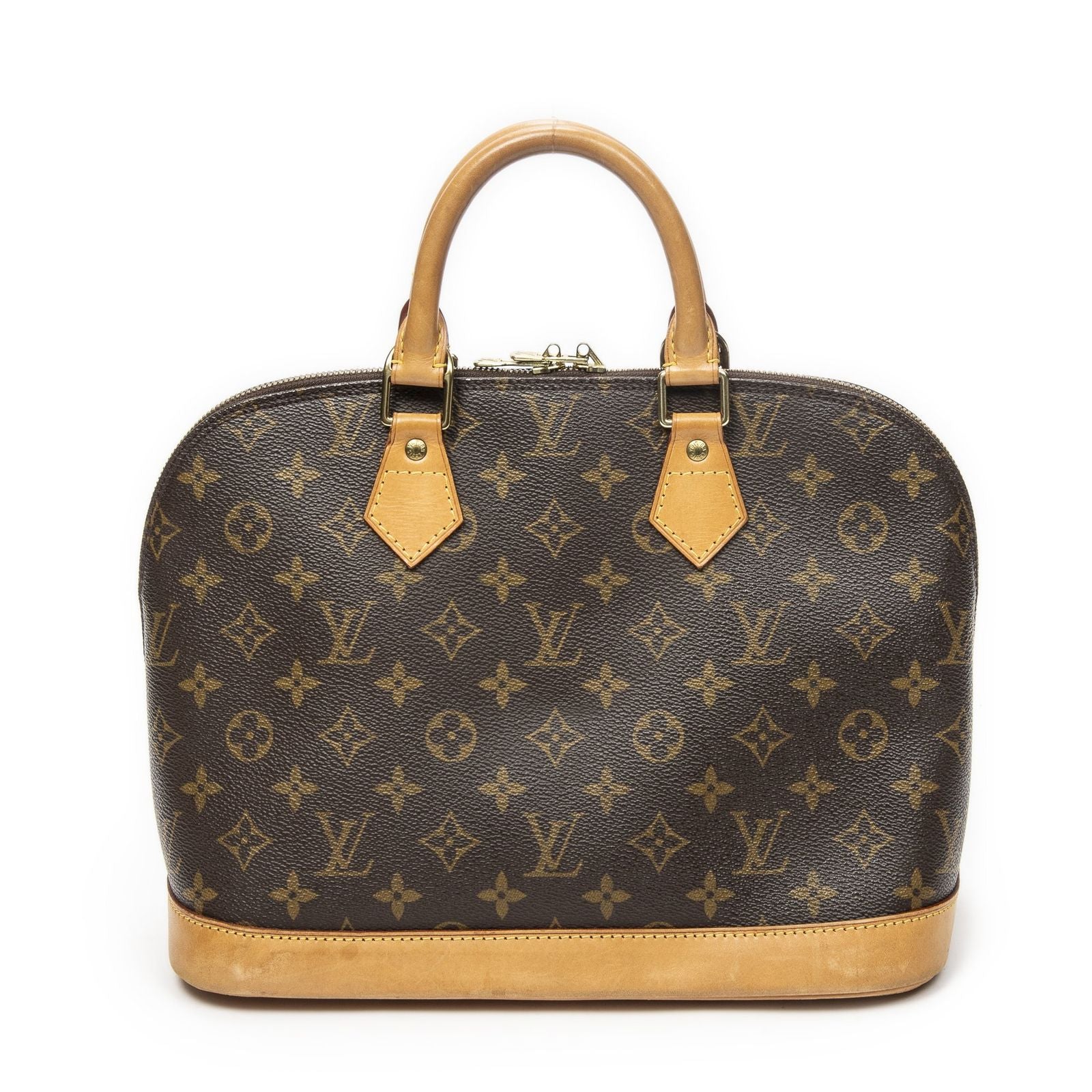 Louis Vuitton Alma Brown Monogram Canvas Handbag — view 5