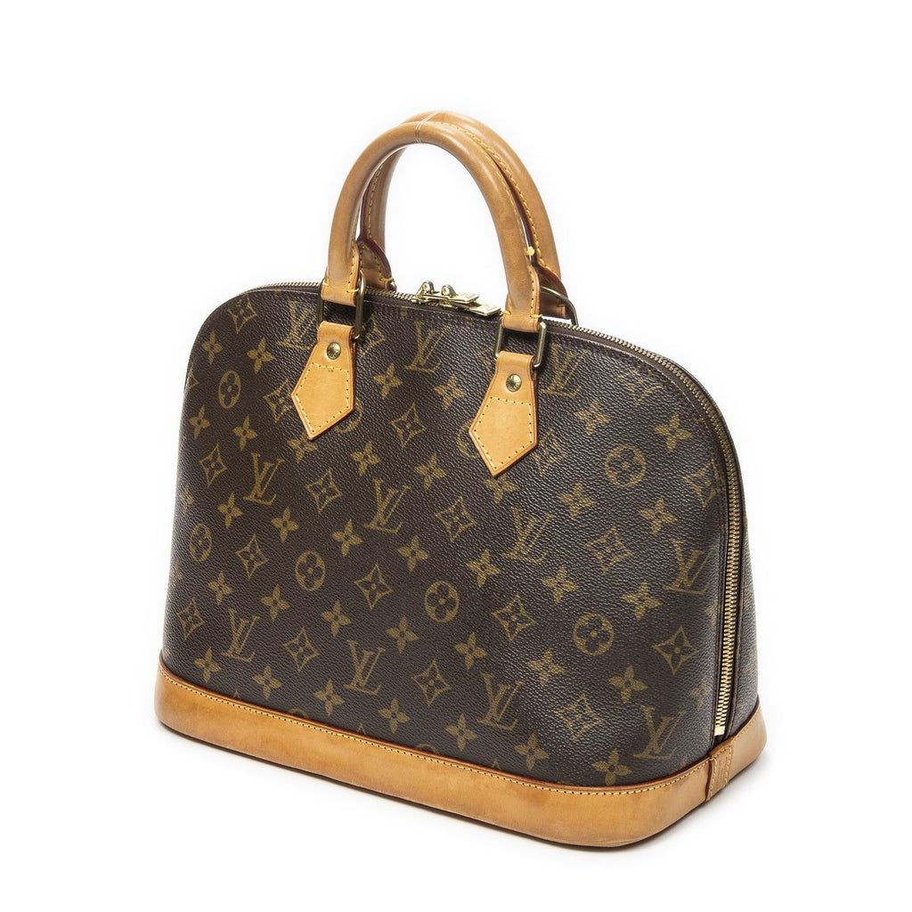 Louis Vuitton Alma Brown Monogram Canvas Handbag — view 2