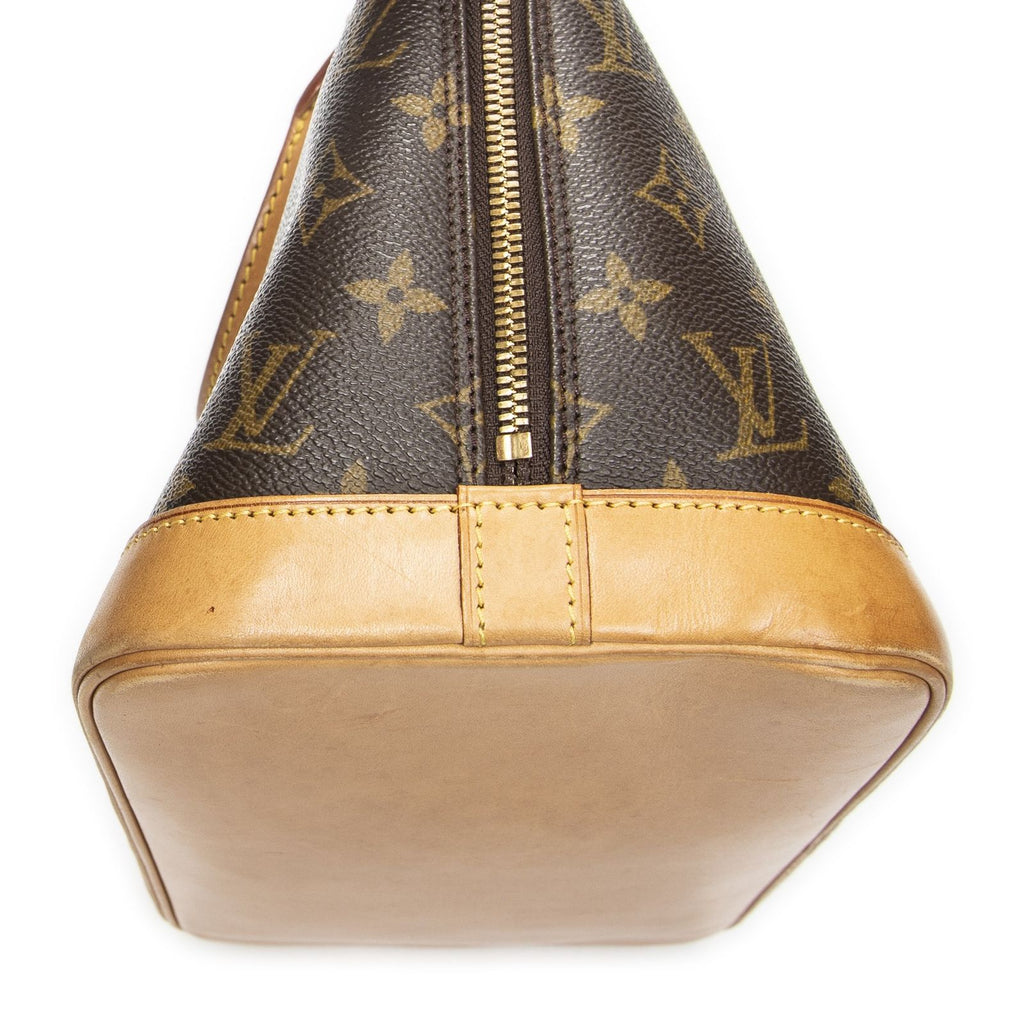 Louis Vuitton Alma Brown Monogram Canvas Handbag — view 8