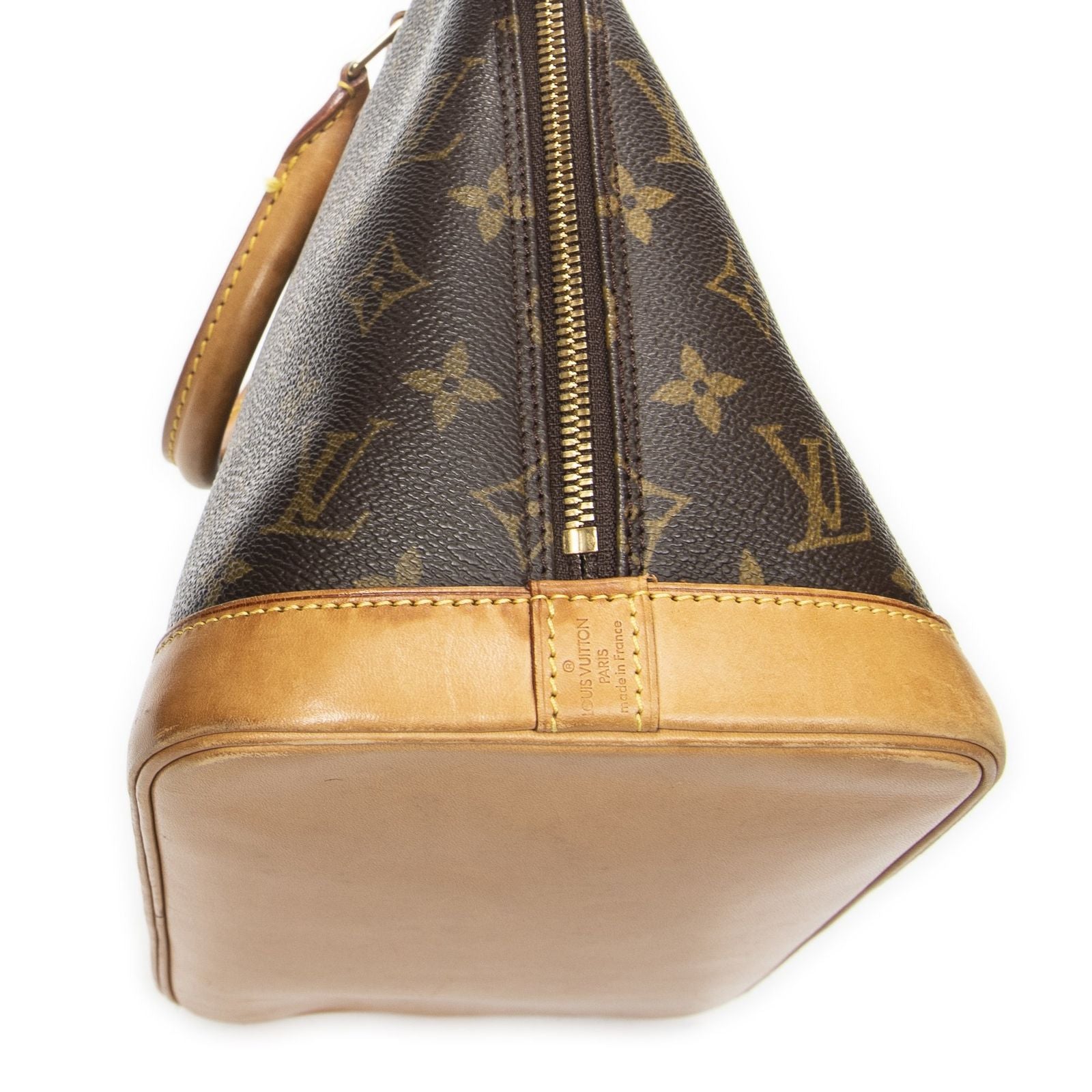 Louis Vuitton Alma Brown Monogram Canvas Handbag — view 7