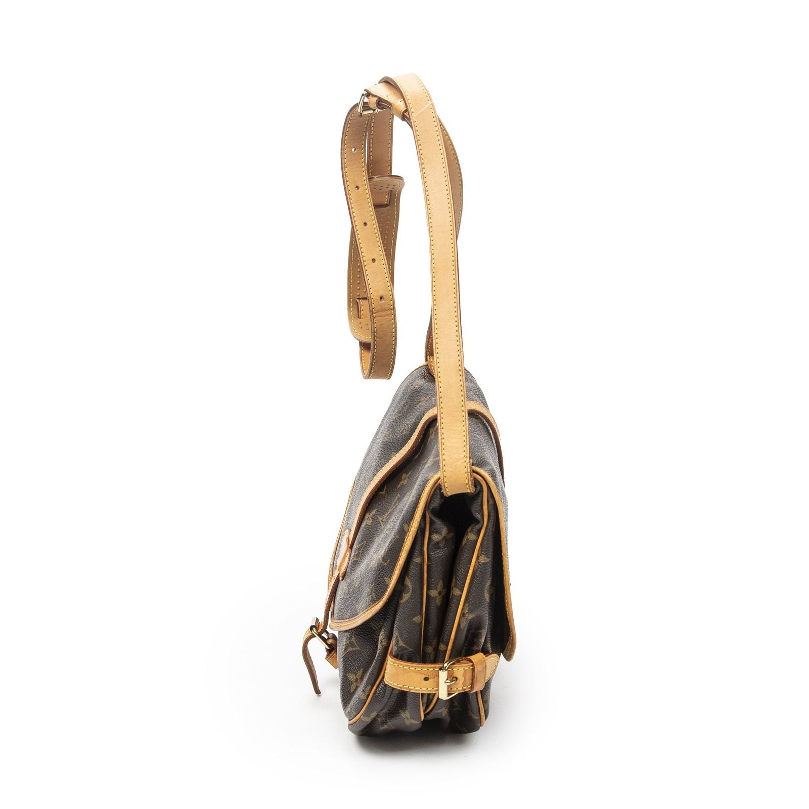 Louis Vuitton Saumur Brown Monogram Canvas — view 3