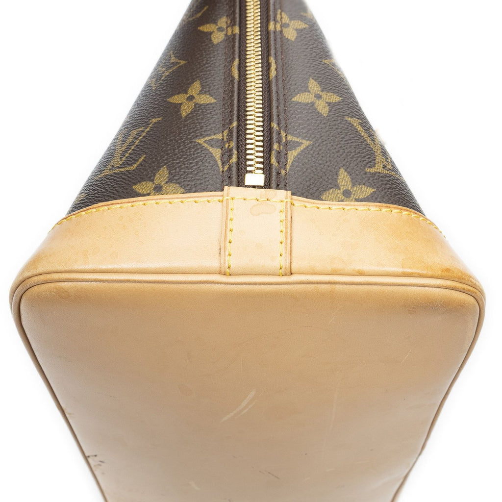 Louis Vuitton Alma Brown Monogram Canvas Handbag — view 7