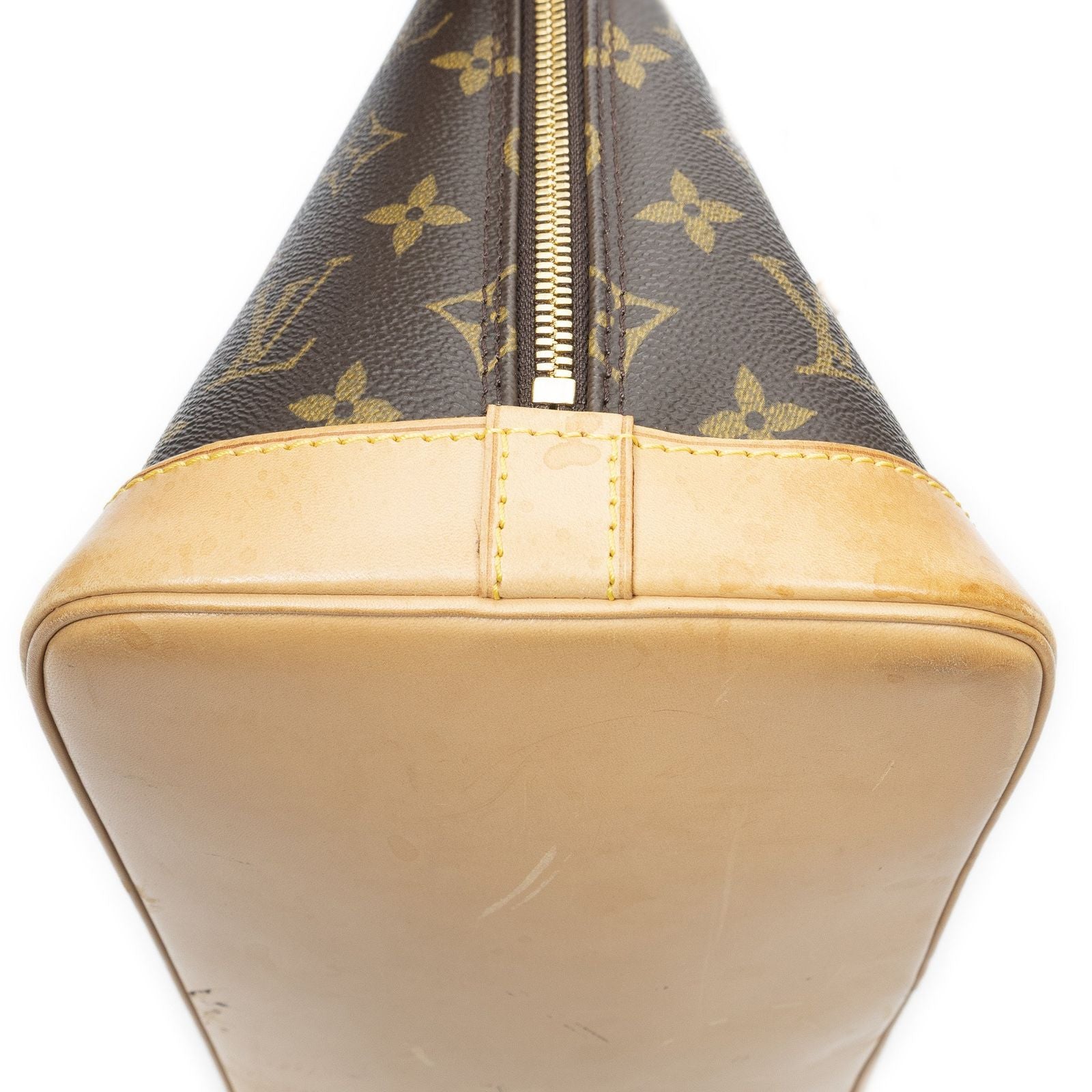 Louis Vuitton Alma Brown Monogram Canvas Handbag — view 7