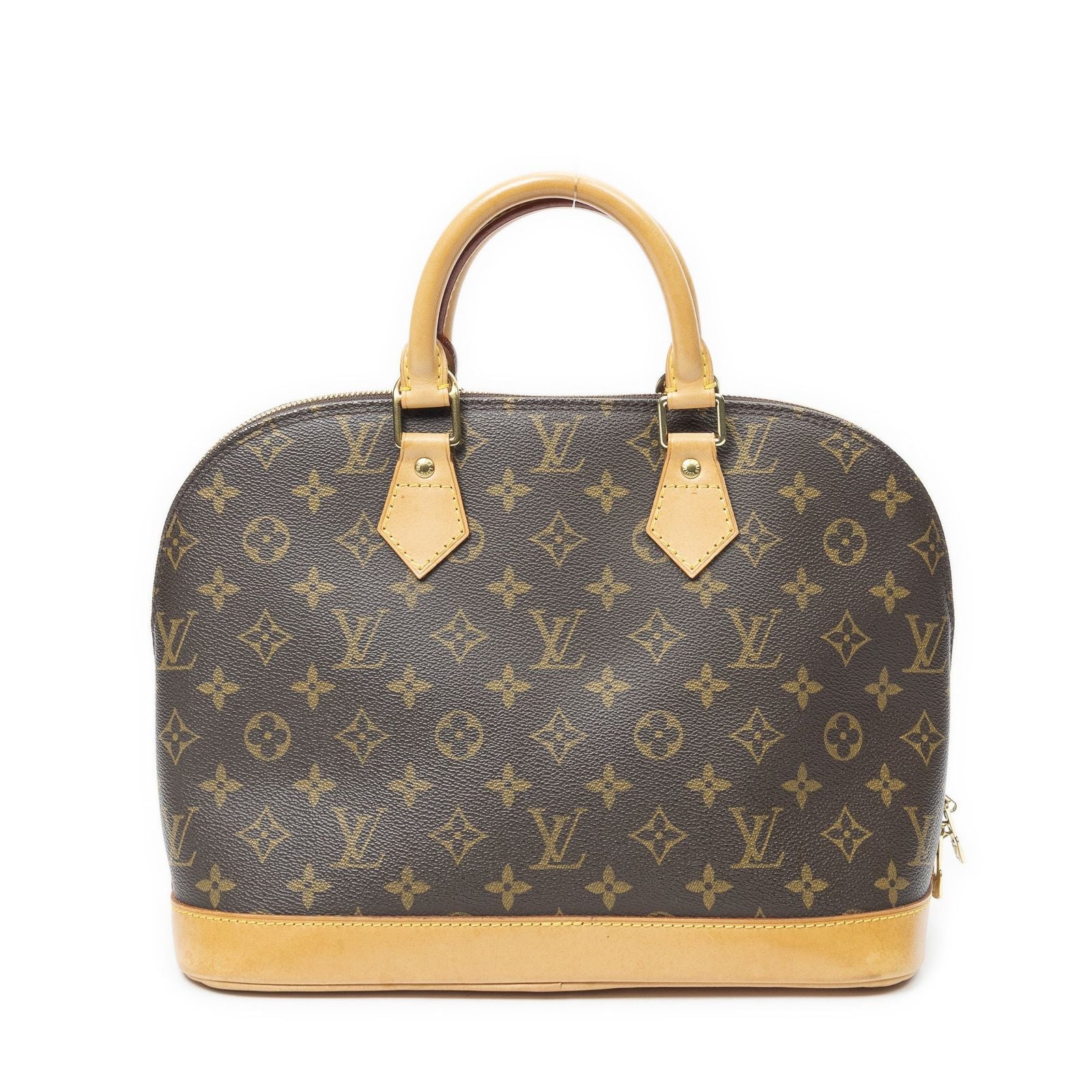 Louis Vuitton Alma Brown Monogram Canvas Handbag — view 5