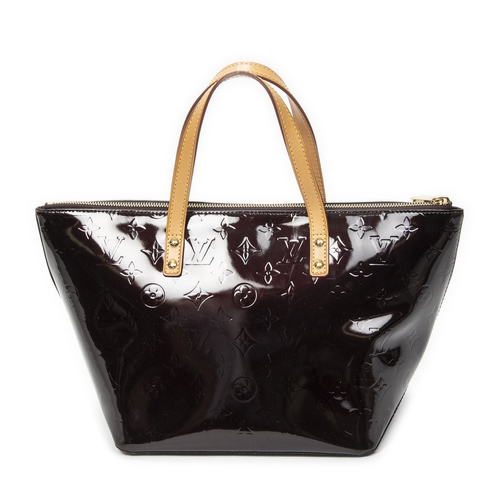 Louis Vuitton Bellevue Amarante Monogram Vernis Handbag — view 5
