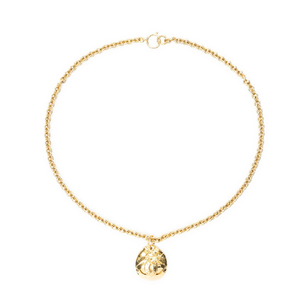 Chanel CC Oval Pendant