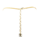 Chanel CC Faux Pearl African Map Pendant — view 3