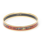 Hermes Enamel Bangle Red Plating Bracelet — view 3