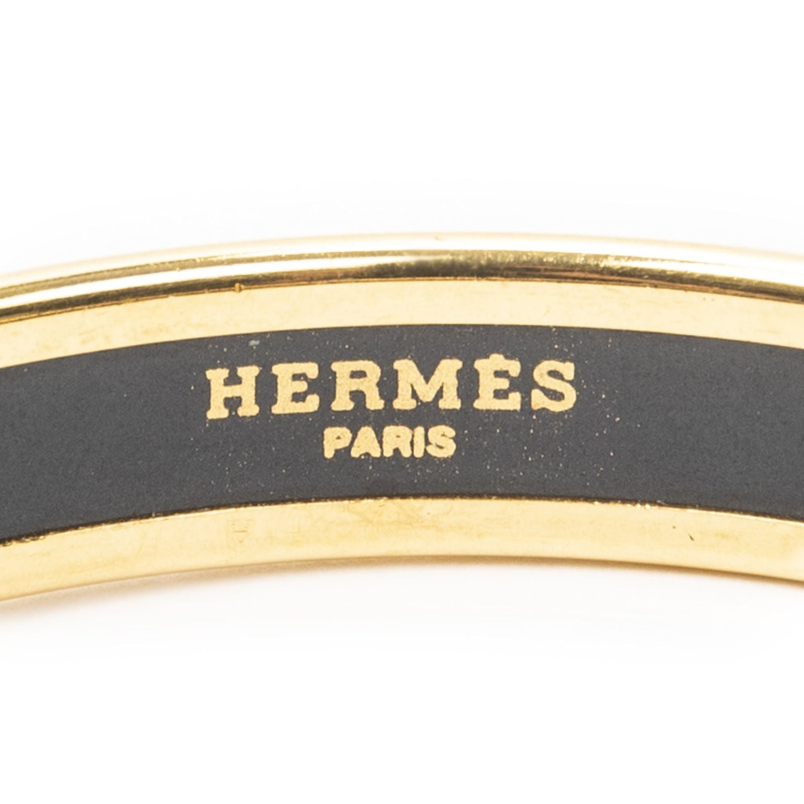 Hermes Enamel Bangle Red Plating Bracelet — view 4