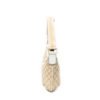 Gucci Half Moon Zip Messenger Beige Ivory GG Canvas — view 3