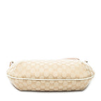 Gucci Half Moon Zip Messenger Beige Ivory GG Canvas — view 6