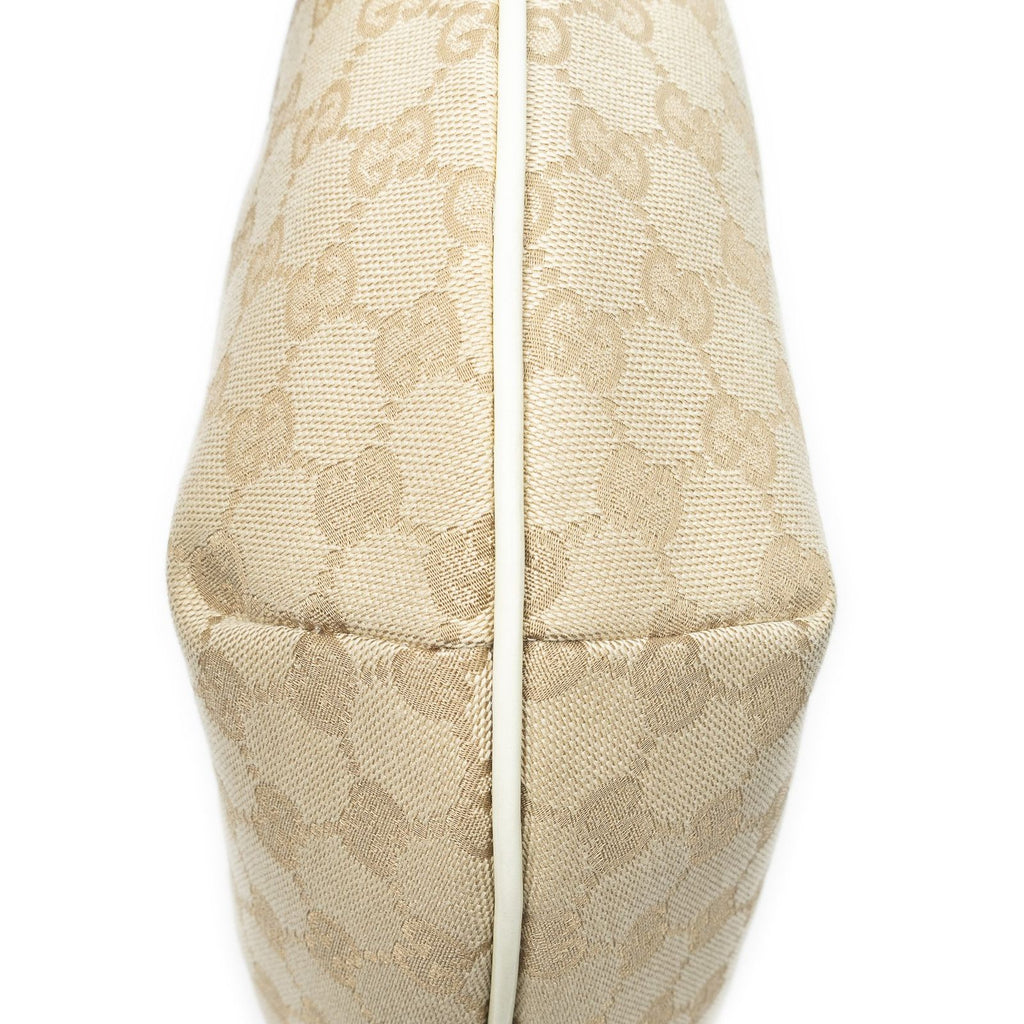 Gucci Half Moon Zip Messenger Beige Ivory GG Canvas — view 7