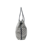 Gucci Tote Gray Black GG Canvas — view 4